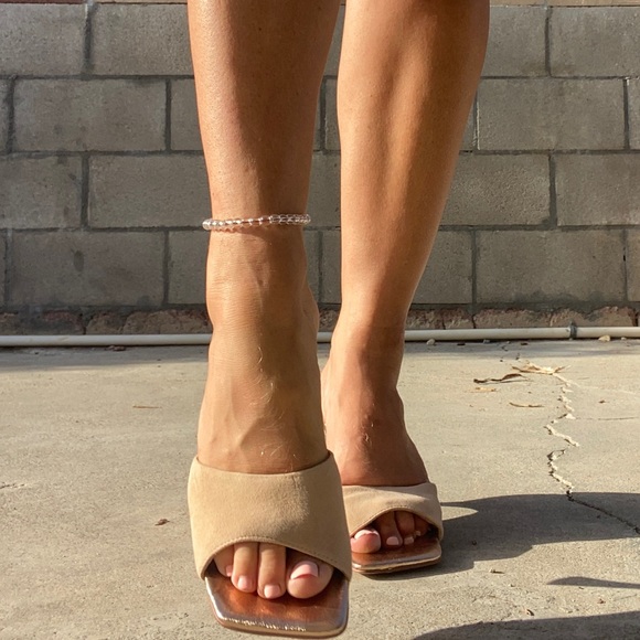 jeffrey campbell mr big heel in latte suede 8 - Picture 4 of 9